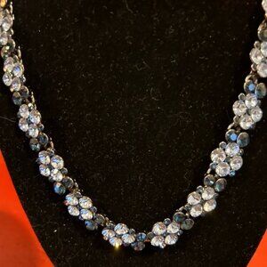 Blue crystal necklace